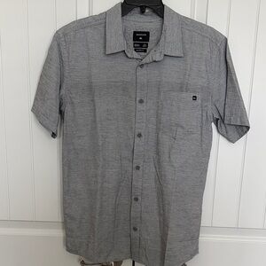 Quiksilver Kids Charcoal Button Down Shirt - XL